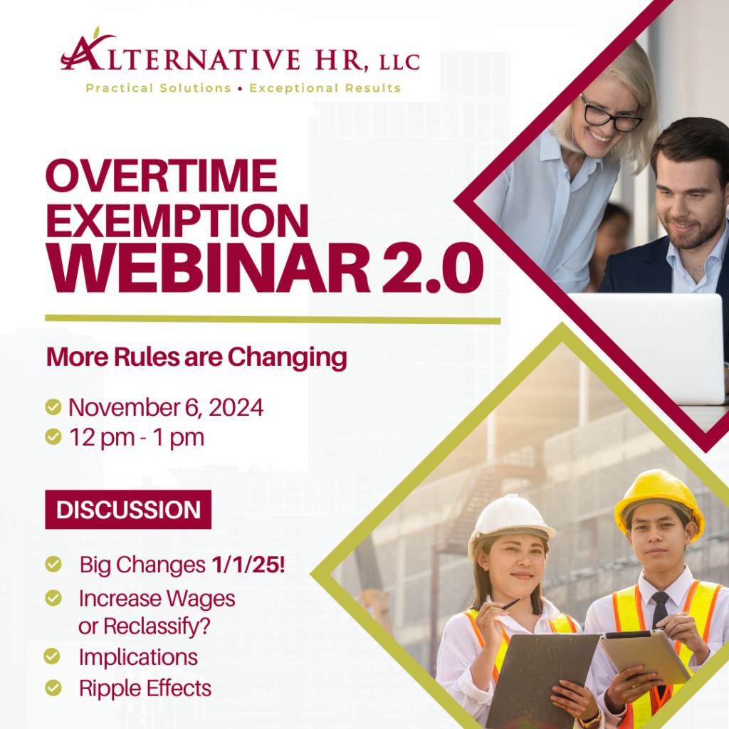 FLSA: Overtime Exemption Change Again On January 1! - Alternativehr